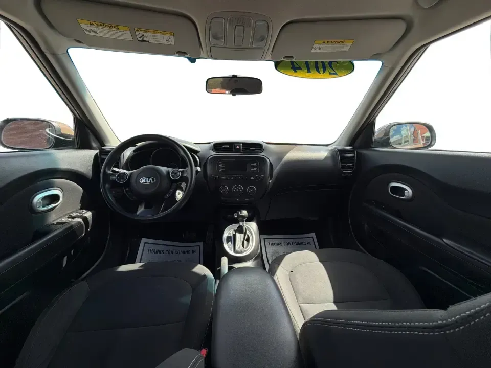2014 Kia Soul Base (KNDJN2A29E7) with an 1.6L L4 DOHC 16V engine, located at 1951 S Dayton Lakeview Rd., New Carlisle, OH, 45344, (937) 908-9800, 39.890999, -84.050255 - Whether you're a commuter who wants an easy-to-park daily driver, a first-time buyer looking for a practical runabout, or a small family planning weekend trips from New Carlisle to Yellow Springs, this 2014 Kia Soul Base fits the lifestyle. With its tall seating position, flexible cargo space, and c- Photo#19