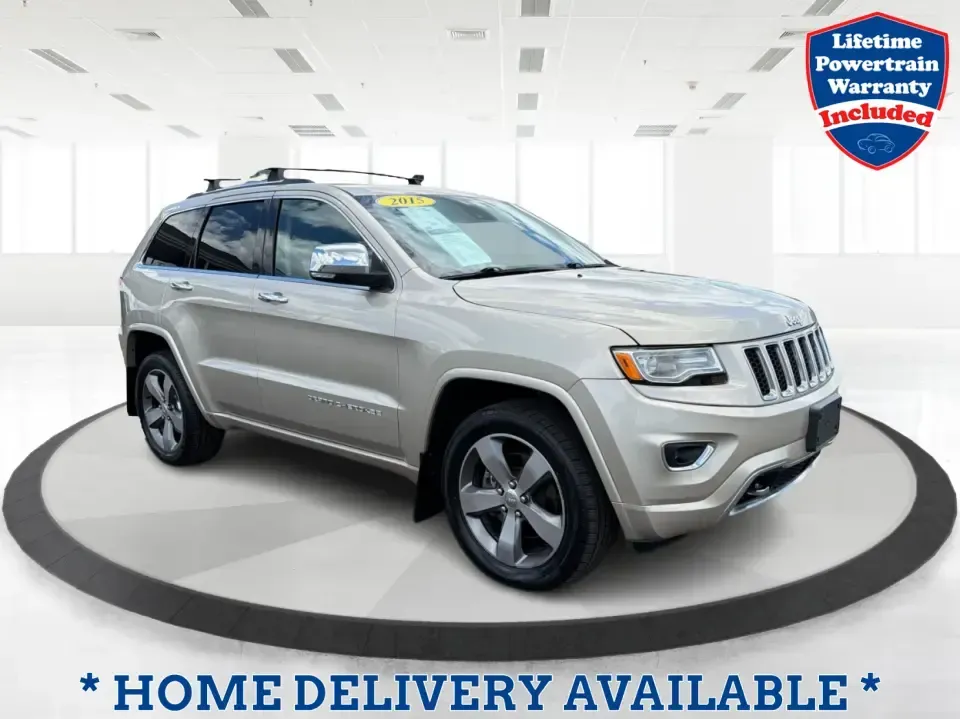 2015 Jeep Grand Cherokee Overland 4WD (1C4RJFCT9FC) with an 5.7L V8 OHV 16V engine, 8-Speed Automatic transmission, located at 880 E. National Road, Vandalia, OH, 45377, (937) 908-9800, 39.891918, -84.183594 - Load up the family, point the hood toward a weekend getaway, and let a V8 Grand Cherokee make the drive feel like part of the adventure. This 2015 Jeep Grand Cherokee Overland 4WD is the kind of SUV that fits real life in Vandalia-school drop-offs, long commutes down I75, and spontaneous trips to th- Photo#0