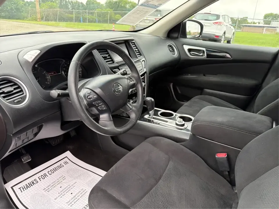 2016 Nissan Pathfinder SL 4WD (5N1AR2MM6GC) with an 3.5L V6 DOHC 24V engine, CVT transmission, located at 8750 N County Rd 25A, Piqua, OH, 45356, (937) 908-9800, 40.164391, -84.232513 - Pack up the kids, cue the road-trip playlist, and point your next adventure toward Indian Lake, a weekend tournament, or an easy commute down I75-this 2016 Nissan Pathfinder SL 4WD is built for real life in West Central Ohio. With three rows for up to 7 passengers, confident four-wheel drive, and th- Photo#9