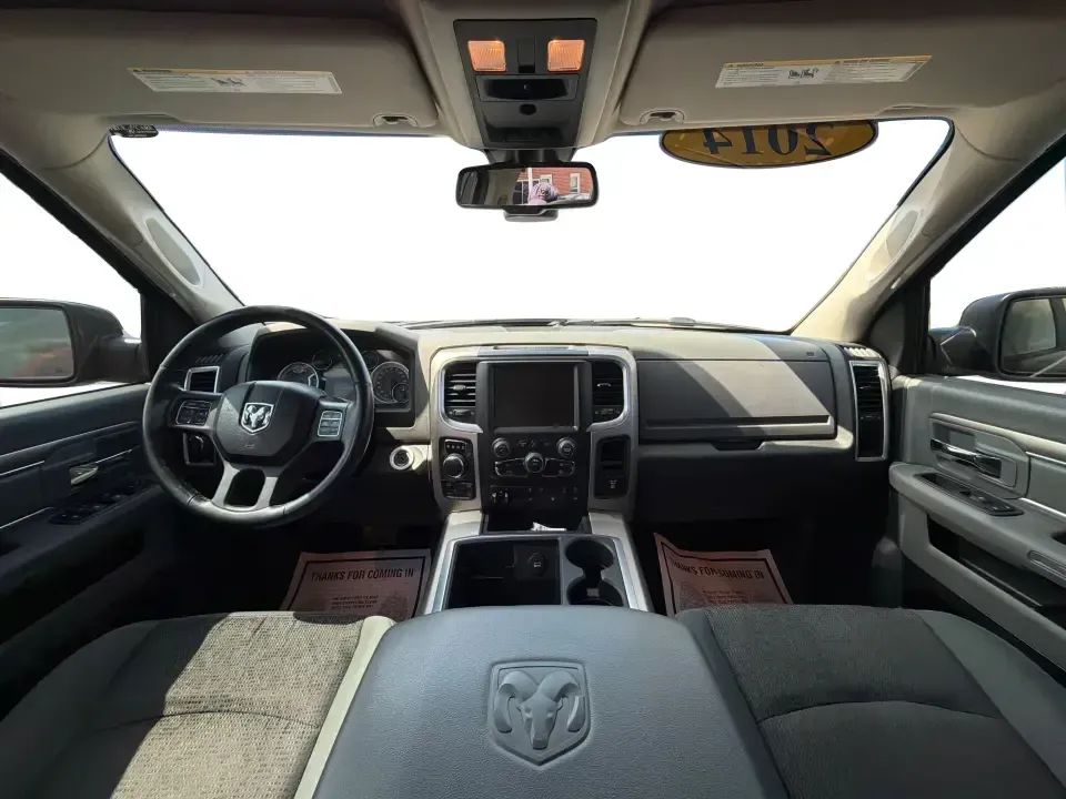 2014 Ram 1500 SLT Crew Cab SWB 4WD (1C6RR7LT3ES) with an 5.7L V8 OHV 16V engine, 6-Speed Automatic transmission, located at 1184 Kauffman Ave, Fairborn, OH, 45324, (937) 908-9800, 39.807072, -84.030914 - Whether you're hauling a camper to Caesars Creek, towing a trailer for weekend projects, or commuting from Fairborn to Wright-Patterson AFB with room for the whole crew, this truck is built for real-life Ohio driving. The 2014 Ram 1500 SLT Crew Cab SWB 4WD blends V8 power, confident four-wheel-drive- Photo#21