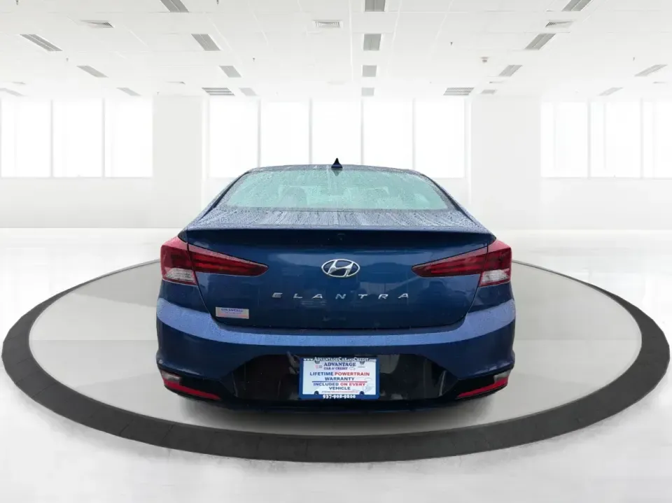 2019 Hyundai Elantra Limited (5NPD84LF6KH) with an 1.8L L4 DOHC 16V engine, 6A transmission, located at 880 E. National Road, Vandalia, OH, 45377, (937) 908-9800, 39.891918, -84.183594 - Need a reliable commuter that still feels comfortable for date night in Dayton, errands in Huber Heights, and weekend drives out toward Englewood MetroPark? This 2019 Hyundai Elantra Limited in eye-catching Lakeside Blue is the kind of practical, fuel-friendly sedan that fits real life-easy to park,- Photo#3