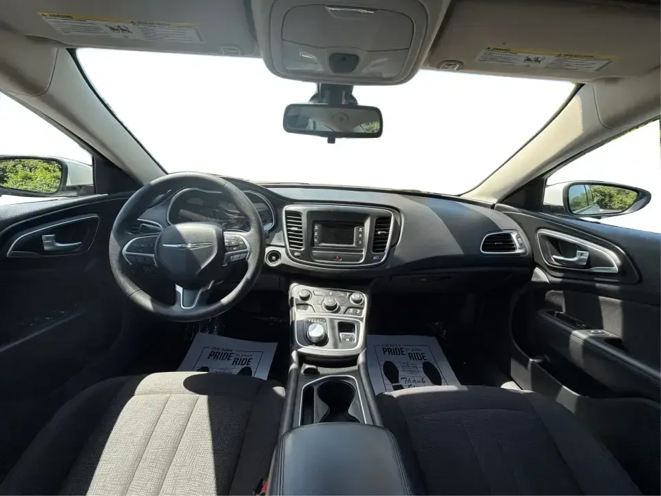 2015 Chrysler 200 Limited (1C3CCCAB9FN) with an 2.4L L4 DOHC 16V engine, 9-Speed Automatic transmission, located at 4508 South Dixie Dr, Moraine, OH, 45439, (937) 908-9800, 39.689976, -84.218452 - Need a comfortable, tech-savvy sedan that fits real life-school drop-offs, I-75 commutes, and weekend errands around Dayton-without feeling bare-bones? This **2015 Chrysler 200 Limited** is a smart pick for drivers who want an upscale cabin, modern convenience, and efficient everyday drivability in- Photo#21