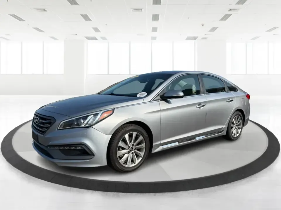2015 Hyundai Sonata Sport (5NPE34AFXFH) with an 2.4L L4 DOHC 16V engine, 6-Speed Automatic transmission, located at 880 E. National Road, Vandalia, OH, 45377, (937) 908-9800, 39.891918, -84.183594 - Need a comfortable, sporty commuter that can handle daily I75 runs, school drop-offs, and weekend trips to the Dayton area without blowing your budget? This **2015 Hyundai Sonata Sport** in **Shale Gray Metallic** brings the kind of roomy, tech-friendly sedan experience that fits real life in **Vand- Photo#8