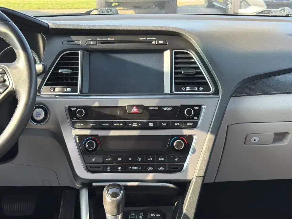 2015 Hyundai Sonata Sport (5NPE34AFXFH) with an 2.4L L4 DOHC 16V engine, 6-Speed Automatic transmission, located at 880 E. National Road, Vandalia, OH, 45377, (937) 908-9800, 39.891918, -84.183594 - Need a comfortable, sporty commuter that can handle daily I75 runs, school drop-offs, and weekend trips to the Dayton area without blowing your budget? This **2015 Hyundai Sonata Sport** in **Shale Gray Metallic** brings the kind of roomy, tech-friendly sedan experience that fits real life in **Vand- Photo#13