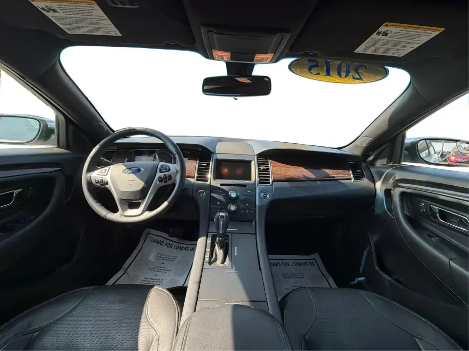 2015 Ford Taurus Limited (1FAHP2F89FG) with an EcoBoost 2L I-4 gasoline direct injection engine, located at 880 E. National Road, Vandalia, OH, 45377, (937) 908-9800, 39.891918, -84.183594 - Need a comfortable, feature-packed sedan for the daily commute up I75, quick school drop-offs, or a relaxed weekend drive to the National Museum of the U.S. Air Force? This 2015 Ford Taurus Limited in Ingot Silver Metallic delivers a big-car ride with upscale amenities and confident power-an ideal f- Photo#21