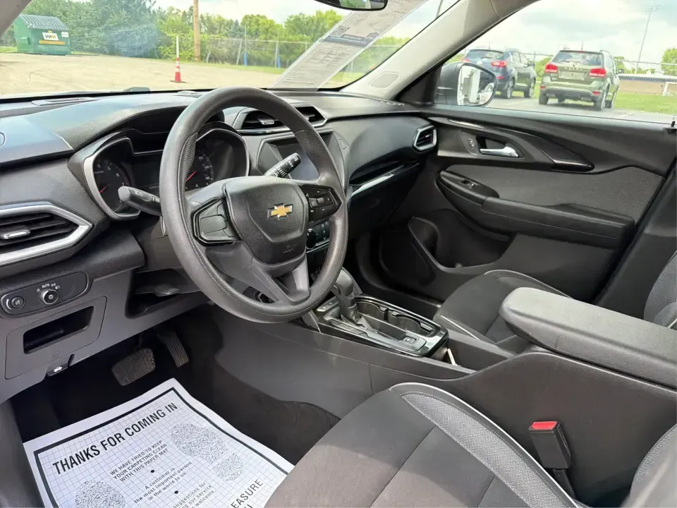 2021 Chevrolet Trailblazer LS (KL79MMS20MB) with an ECOTEC 1.2L I-3 gasoline direct injection engine, Continuously Variable Transmission (CVT) transmission, located at 4508 South Dixie Dr, Moraine, OH, 45439, (937) 908-9800, 39.689976, -84.218452 - Need a smart, city-friendly SUV for the daily commute down South Dixie Drive, quick errands near the Dayton Mall, and weekend escapes to Carillon Historical Park or Riverscape MetroPark? This 2021 Chevrolet Trailblazer LS in Summit White brings the right mix of practicality, modern safety tech, and- Photo#9