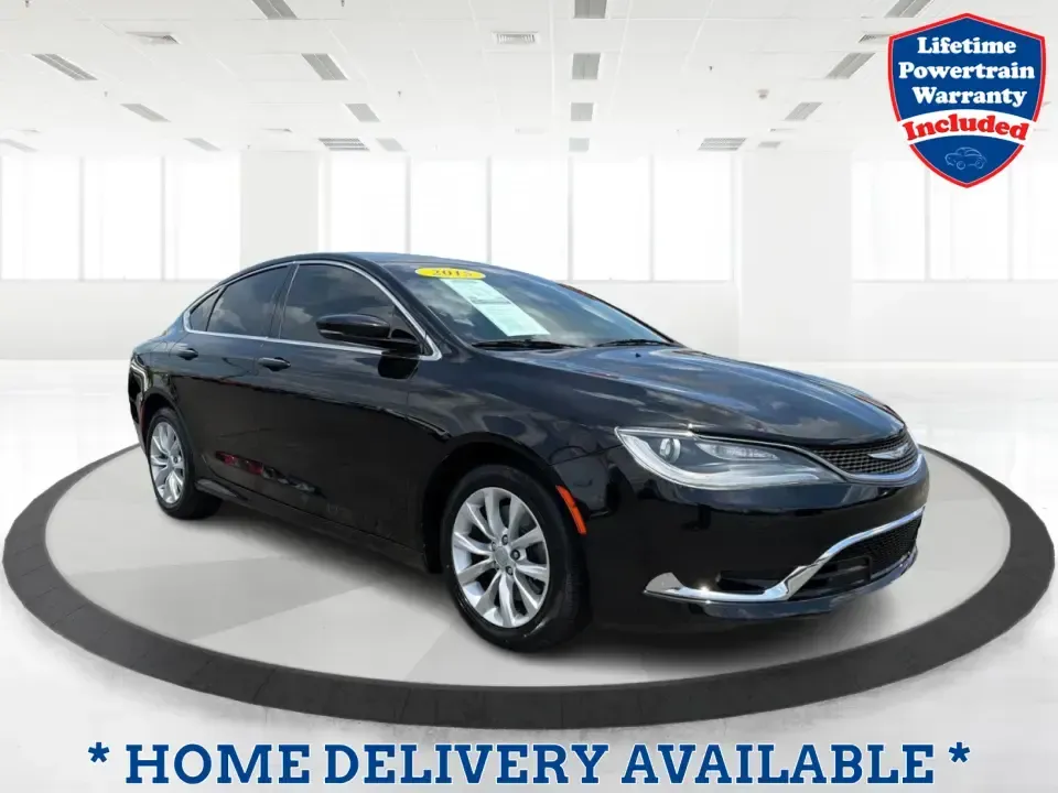 2015 Chrysler 200 200C (1C3CCCCGXFN) with an Other engine, located at 1230 East Main St, Xenia, OH, 45385, (937) 908-9800, 39.688026, -83.910172 - Slip into a comfortable, upscale sedan that fits real life in Xenia-school drop-offs, the daily commute down US-35, and weekend errands between Downtown Xenia and the Greene Towne Center. This 2015 Chrysler 200C in Black Clearcoat blends a refined cabin with practical four-door versatility, making i- Photo#0