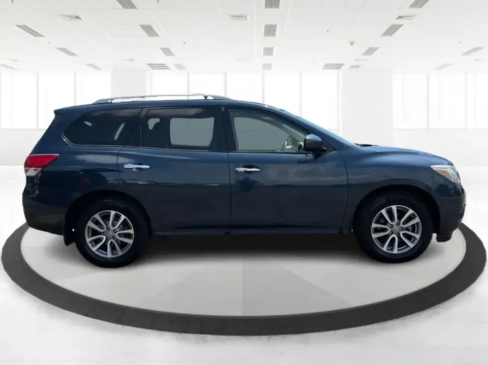 2015 Nissan Pathfinder S (5N1AR2MM9FC) with an 3.5L V-6 DOHC engine, located at 1099 N County Rd 25A , Troy, OH, 45373, (937) 908-9800, 40.057079, -84.212883 - Need one vehicle that can handle weekday school runs, a long I75 commute, and a spontaneous weekend escape to Charleston Falls Preserve? This 2015 Nissan Pathfinder S in Arctic Blue Metallic is a versatile 3-row crossover built for real-life Ohio driving-roomy for growing families, comfortable for r- Photo#1