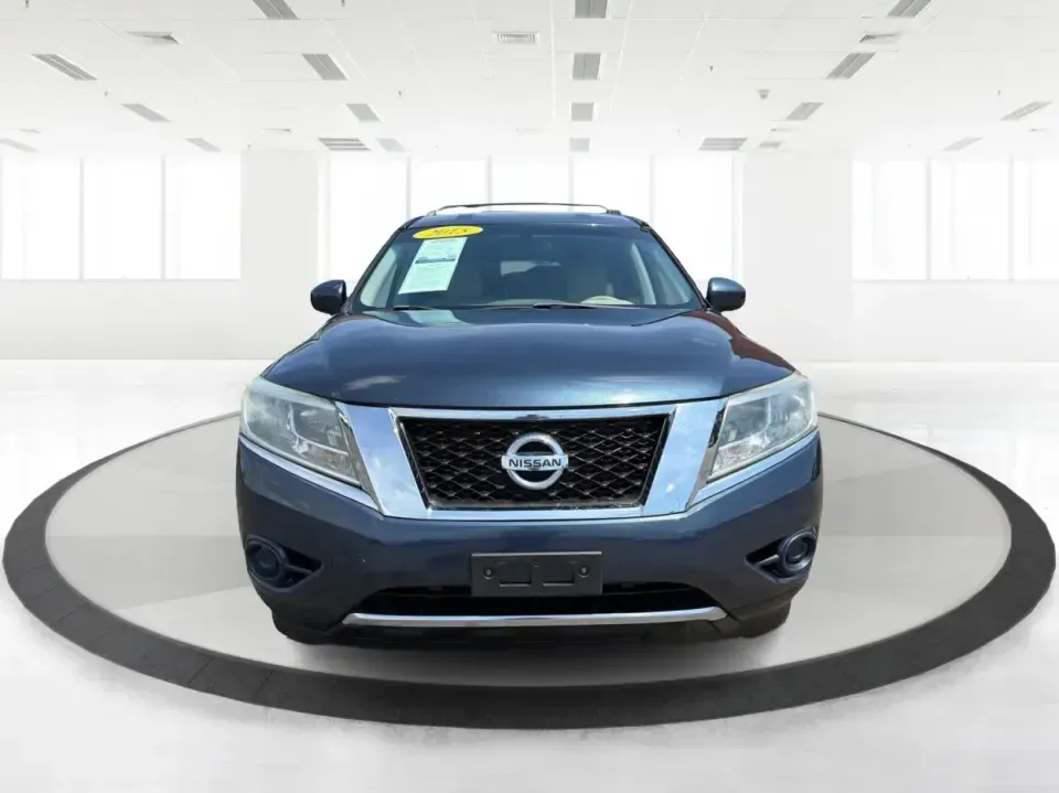 2015 Nissan Pathfinder S (5N1AR2MM9FC) with an 3.5L V-6 DOHC engine, located at 1099 N County Rd 25A , Troy, OH, 45373, (937) 908-9800, 40.057079, -84.212883 - Need one vehicle that can handle weekday school runs, a long I75 commute, and a spontaneous weekend escape to Charleston Falls Preserve? This 2015 Nissan Pathfinder S in Arctic Blue Metallic is a versatile 3-row crossover built for real-life Ohio driving-roomy for growing families, comfortable for r- Photo#7