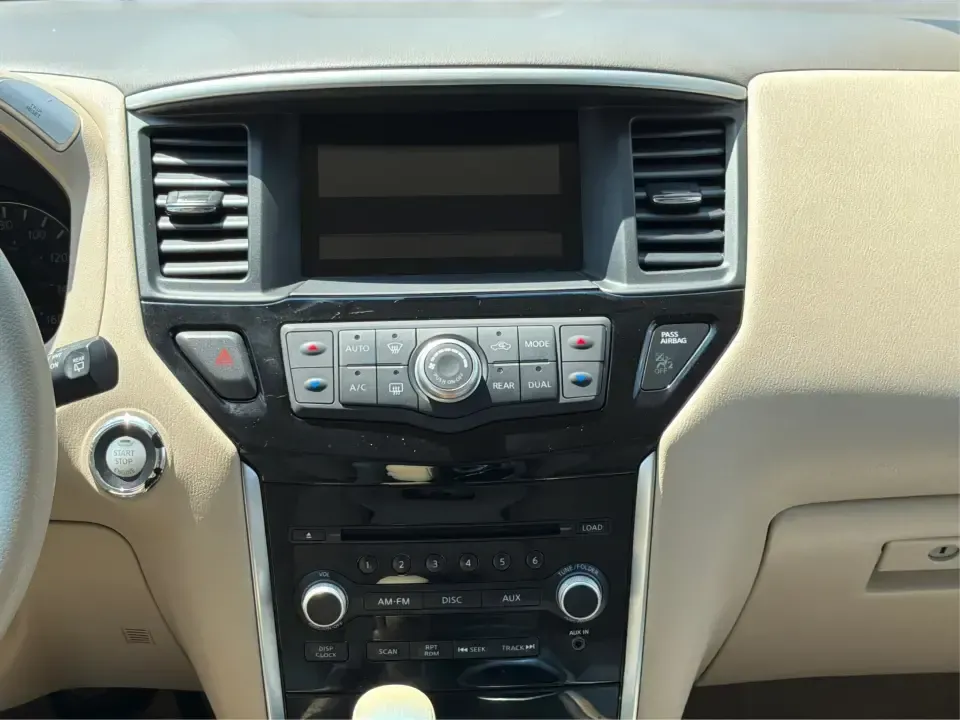 2015 Nissan Pathfinder S (5N1AR2MM9FC) with an 3.5L V-6 DOHC engine, located at 1099 N County Rd 25A , Troy, OH, 45373, (937) 908-9800, 40.057079, -84.212883 - Need one vehicle that can handle weekday school runs, a long I75 commute, and a spontaneous weekend escape to Charleston Falls Preserve? This 2015 Nissan Pathfinder S in Arctic Blue Metallic is a versatile 3-row crossover built for real-life Ohio driving-roomy for growing families, comfortable for r- Photo#12