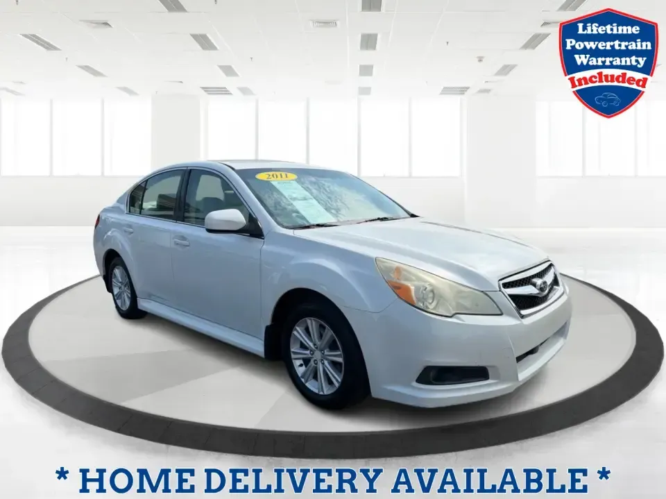 2011 Subaru Legacy Premium + CWP (4S3BMBC69B3) with an 2.5L H-4 variable valve control engine, Continuously Variable Transmission (CVT) transmission, located at 8750 N County Rd 25A, Piqua, OH, 45356, (937) 908-9800, 40.164391, -84.232513 - Need a confident, all-weather commuter that can handle Ohio winters, weekend road trips, and the daily school-and-work shuffle without feeling like a bare-bones sedan? This 2011 Subaru Legacy Premium + CWP in Satin White Pearl is a smart fit for drivers who want Subaru capability in a comfortable, p- Photo#0