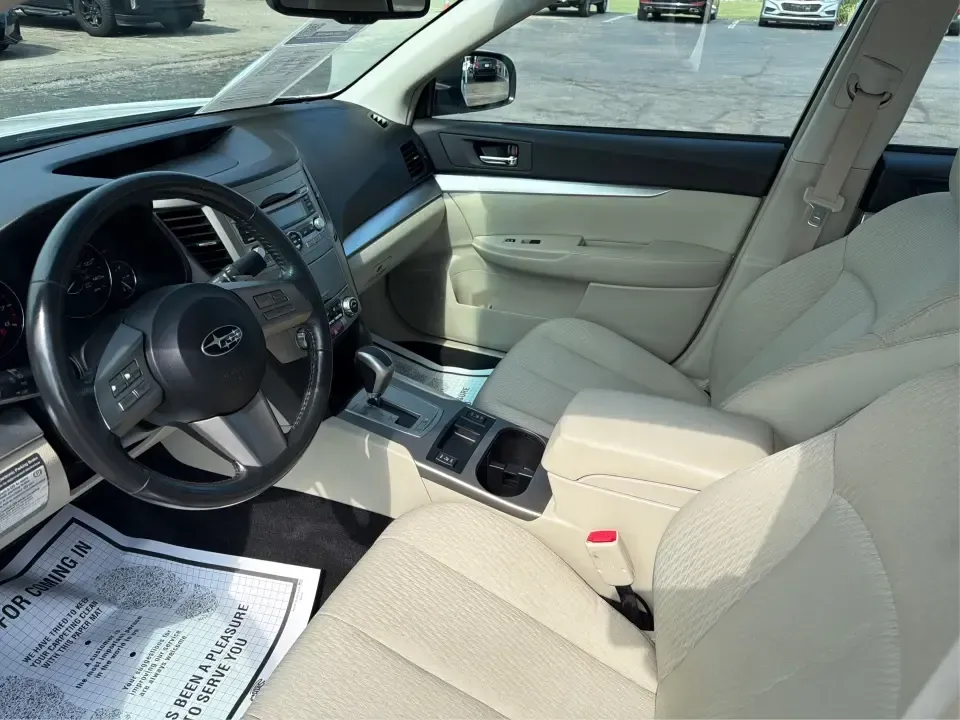 2011 Subaru Legacy Premium + CWP (4S3BMBC69B3) with an 2.5L H-4 variable valve control engine, Continuously Variable Transmission (CVT) transmission, located at 8750 N County Rd 25A, Piqua, OH, 45356, (937) 908-9800, 40.164391, -84.232513 - Need a confident, all-weather commuter that can handle Ohio winters, weekend road trips, and the daily school-and-work shuffle without feeling like a bare-bones sedan? This 2011 Subaru Legacy Premium + CWP in Satin White Pearl is a smart fit for drivers who want Subaru capability in a comfortable, p- Photo#9