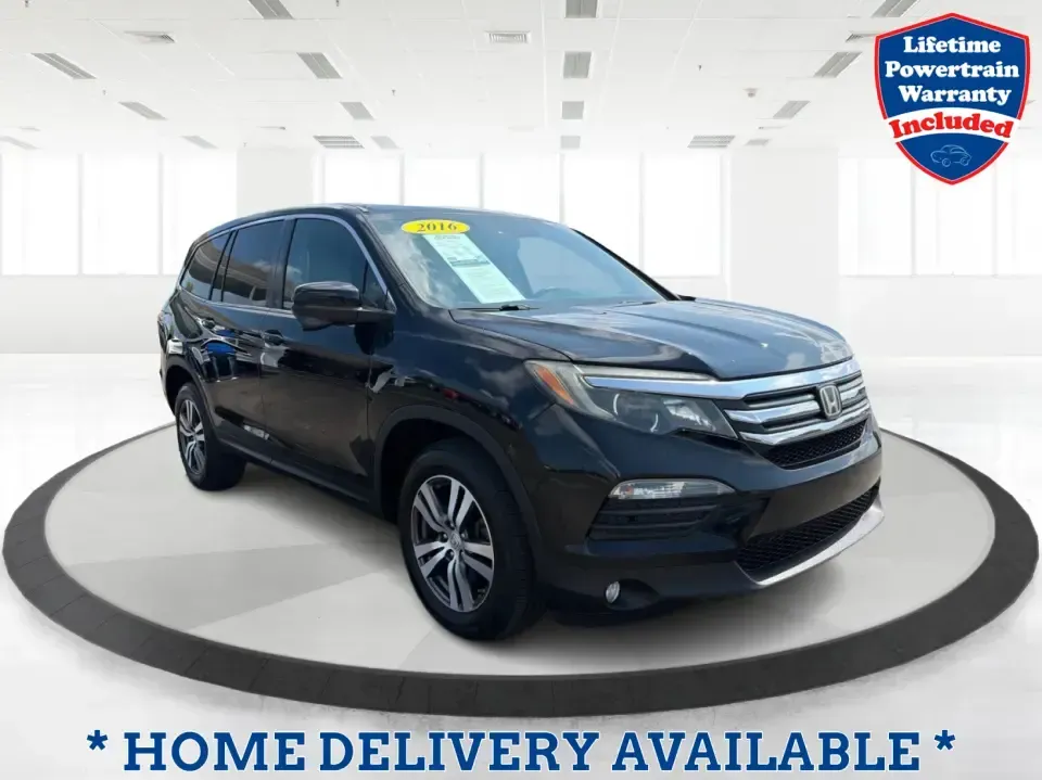 2016 Honda Pilot EXL 4WD (5FNYF6H63GB) with an 3.5L V6 SOHC 24V engine, 6-Speed Automatic transmission, located at 8750 N County Rd 25A, Piqua, OH, 45356, (937) 908-9800, 40.164391, -84.232513 - Need one SUV that can handle the school run, the long commute up I75, and a loaded-up weekend at Indian Lake? This 2016 Honda Pilot EXL 4WD is built for real life in West Central Ohio-room for up to 8 passengers, confident all-weather traction, and the comfort features that make everyday driving fee- Photo#0