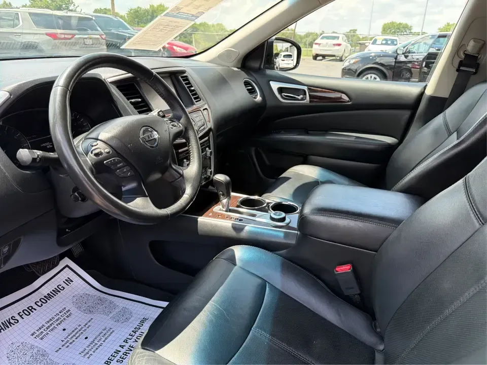 2014 Nissan Pathfinder S 4WD (5N1AR2MM8EC) with an 3.5L V6 DOHC 24V engine, Continuously Variable Transmission transmission, located at 8750 N County Rd 25A, Piqua, OH, 45356, (937) 908-9800, 40.164391, -84.232513 - Need one SUV that can handle school drop-offs, long commutes, and weekend getaways to Caesar Creek-without forcing your whole crew to squeeze in? This 2014 Nissan Pathfinder S 4WD is built for real life in Xenia, with three rows for up to 7 passengers, confident 4WD traction for unpredictable Ohio w- Photo#9