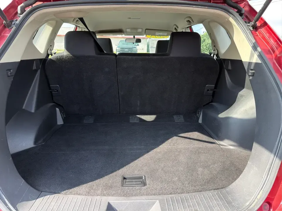 2015 Nissan Rogue S 2WD (JN8AS5MTXFW) with an 2.5L L4 DOHC 16V engine, Continuously Variable Transmission transmission, located at 1951 S Dayton Lakeview Rd., New Carlisle, OH, 45344, (937) 908-9800, 39.890999, -84.050255 - Need a practical SUV that fits real life in Clark County-school drop-offs, grocery runs, and weekend escapes to John Bryan State Park or Buck Creek-without feeling oversized? This **2015 Nissan Rogue S 2WD** in **Cayenne Red** is a smart, budget-friendly choice for commuters and growing families who- Photo#12