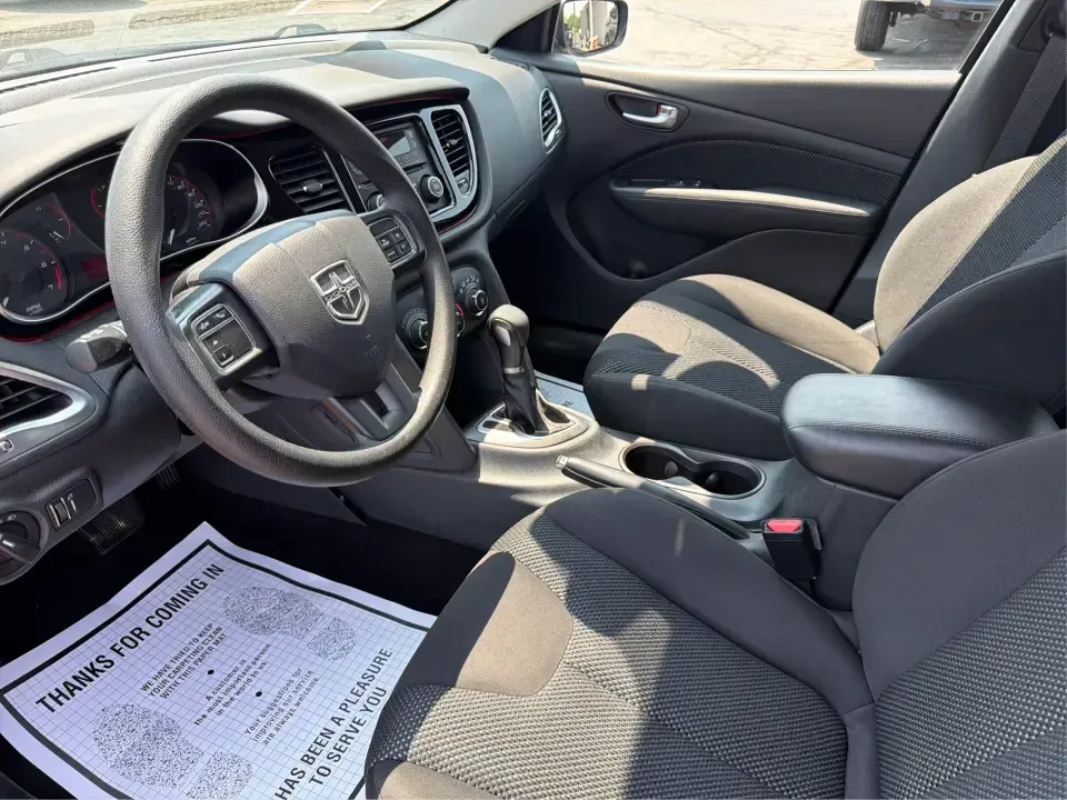 2016 Dodge Dart SE (1C3CDFAA6GD) with an 2.0L L4 DOHC 16V TURBO engine, located at 1230 East Main St, Xenia, OH, 45385, (937) 908-9800, 39.688026, -83.910172 - Need a smart, efficient daily driver for the Xenia-to-Dayton commute, campus runs, or weekend errands around Greene County? This 2016 Dodge Dart SE is the kind of practical sedan that fits real life-easy to park downtown, comfortable for longer drives on US-35, and roomy enough for five passengers w- Photo#9