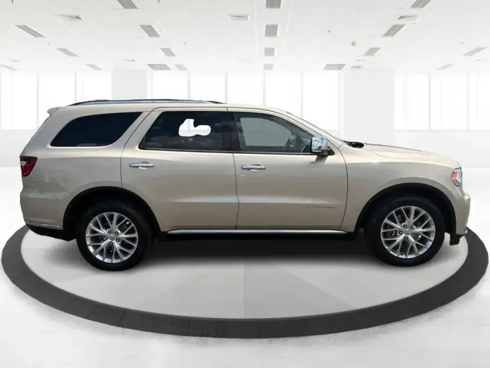 2014 Dodge Durango Citadel AWD (1C4RDJEG2EC) with an 3.6L V6 DOHC 24V engine, 8-Speed Automatic transmission, located at 401 Woodman Dr, Riverside, OH, 45431, (937) 908-9800, 39.760899, -84.123421 - Make every day feel easier-whether you're loading up the kids for school in Riverside, planning a weekend getaway to Caesar Creek, or tackling winter weather on I675. This 2014 Dodge Durango Citadel AWD is the kind of three-row SUV that fits real life: roomy for growing families, confident for long- Photo#1