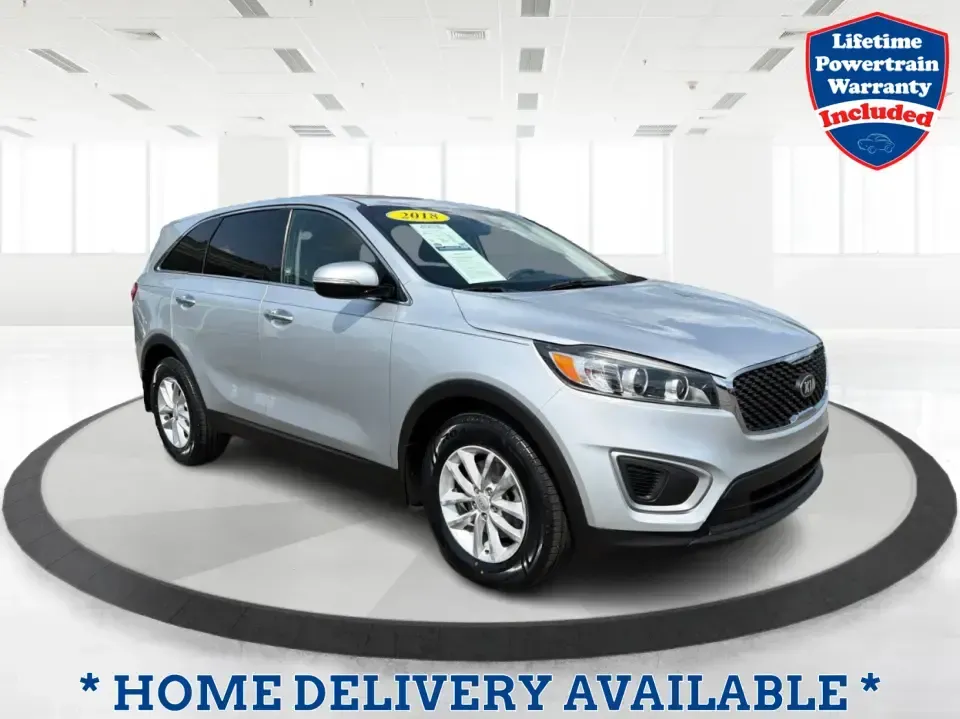 2018 Kia Sorento LX 2WD (5XYPG4A33JG) with an 2.4L L4 DOHC 16V engine, 6-Speed Automatic transmission, located at 1230 East Main St, Xenia, OH, 45385, (937) 908-9800, 39.688026, -83.910172 - Big weekend plans, a busy school schedule, and a daily commute down US-35 all call for one thing: a dependable SUV that fits real life. This 2018 Kia Sorento LX 2WD in Sparkling Silver is a smart pick for Xenia drivers who want comfortable space for passengers and cargo without the bulk of a full-si- Photo#0