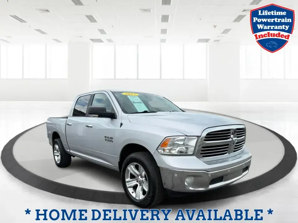 2017 Ram 1500 SLT Crew Cab SWB 4WD (1C6RR7LG7HS) with an 3.6L V6 DOHC 24V FFV engine, 8-Speed Automatic transmission, located at 4508 South Dixie Dr, Moraine, OH, 45439, (937) 908-9800, 39.689976, -84.218452 - Weekend projects, lake-day getaways, and winter commutes feel a lot easier when you've got a full-size 4WD truck that can haul the crew and the gear without fuss. This 2017 Ram 1500 SLT Crew Cab SWB 4WD is built for real-life Moraine, Ohio driving-whether you're loading up for a run to the home impr- Photo#0