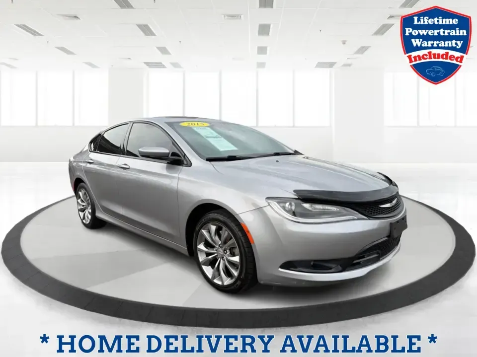 2015 Chrysler 200 S (1C3CCCBGXFN) with an 3.6L V6 DOHC 24V FFV engine, 9-Speed Automatic transmission, located at 8750 N County Rd 25A, Piqua, OH, 45356, (937) 908-9800, 40.164391, -84.232513 - Need a comfortable, stylish sedan for daily commutes up I75, quick school drop-offs, and easy weekend getaways to Troy, Sidney, or a stroll through downtown Piqua? This 2015 Chrysler 200 S is a practical, good-looking choice for drivers who want V6 power, modern tech, and a refined cabin-all in a fi- Photo#0