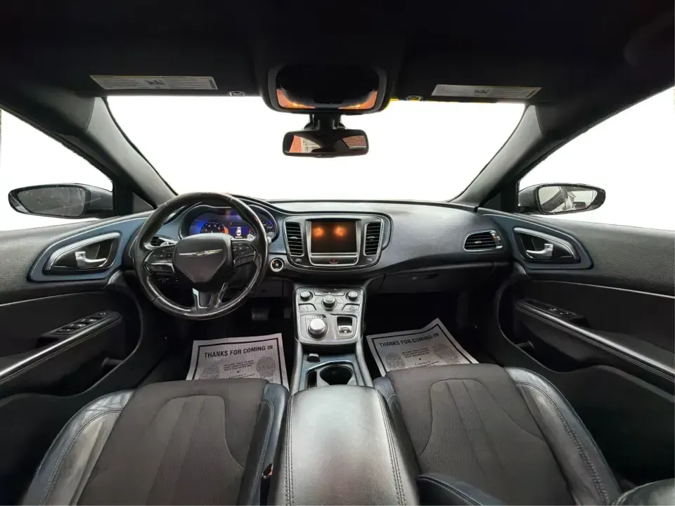 2015 Chrysler 200 S (1C3CCCBGXFN) with an 3.6L V6 DOHC 24V FFV engine, 9-Speed Automatic transmission, located at 8750 N County Rd 25A, Piqua, OH, 45356, (937) 908-9800, 40.164391, -84.232513 - Need a comfortable, stylish sedan for daily commutes up I75, quick school drop-offs, and easy weekend getaways to Troy, Sidney, or a stroll through downtown Piqua? This 2015 Chrysler 200 S is a practical, good-looking choice for drivers who want V6 power, modern tech, and a refined cabin-all in a fi- Photo#22
