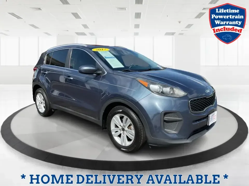 2017 Kia Sportage LX (KNDPM3ACXH7) with an Theta II 2.4L I-4 gasoline direct injection engine, 6A transmission, located at 1951 S Dayton Lakeview Rd., New Carlisle, OH, 45344, (937) 908-9800, 39.890999, -84.050255 - **Discover Your Next Adventure with the 2017 Kia Sportage LX at Advantage Car and Credit!** <br /> <br /> Are you ready to elevate your driving experience? Look no further! This stunning 2017 Kia Sportage LX in Pacific Blue is perfect for anyone who craves both style and functionality. Whether you'r - Photo#0