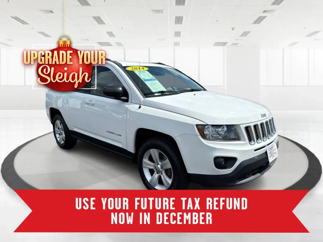 2014 Jeep Compass Sport (1C4NJDBB4ED) with an 2.4L I-4 DOHC engine, located at 1230 East Main St, Xenia, OH, 45385, (937) 908-9800, 39.688026, -83.910172 - 2014 Jeep Compass Sport - Photo#0