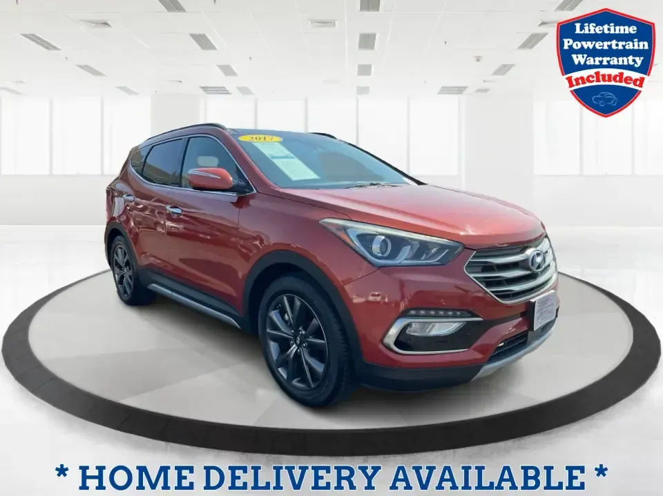 2017 Hyundai Santa Fe 2.0T Ultimate (5XYZW4LA5HG) with an Theta II 2L I-4 gasoline direct injection engine, 6A transmission, located at 880 E. National Road, Vandalia, OH, 45377, (937) 908-9800, 39.891918, -84.183594 - Are you ready to elevate your family adventures or commute comfortably while tackling any road with confidence? Look no further than this 2017 Hyundai Santa Fe 2.0T Ultimate, available now at Advantage Car and Credit in Fairborn, OH. This SUV is not just a vehicle; it's your ticket to creating unfor - Photo#0