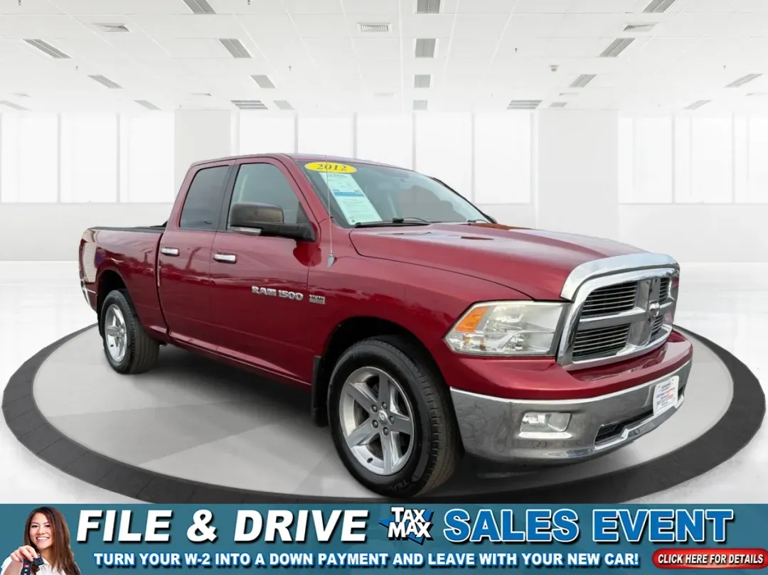 2012 Ram 1500 SLT (1C6RD7GT9CS) with an HEMI 5.7L V-8 variable valve control engine, located at 1230 East Main St, Xenia, OH, 45385, (937) 908-9800, 39.688026, -83.910172 - **Unleash Adventure with the 2012 Ram 1500 SLT Your Next Truck Awaits!**<br /> <br /> Are you ready to elevate your weekend adventures or tackle your daily commute with confidence? Look no further than the 2012 Ram 1500 SLT, a robust and stylish pickup truck designed to meet the needs of families, - Photo#0