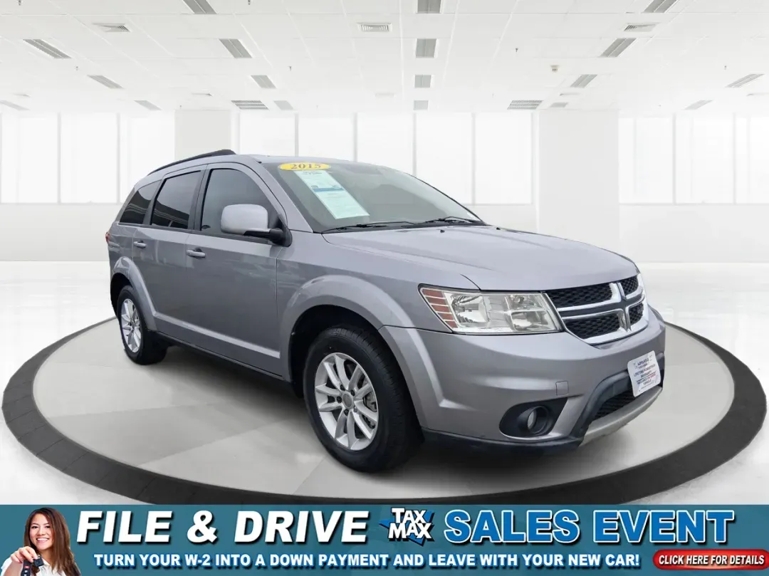 2015 Dodge Journey SXT (3C4PDCBB2FT) with an Other engine, located at 1184 Kauffman Ave, Fairborn, OH, 45324, (937) 908-9800, 39.807072, -84.030914 - **Adventure Awaits with the 2015 Dodge Journey SXT at Advantage Car and Credit!**<br /> <br /> If you're in search of a versatile SUV that caters to both daily commutes and weekend adventures with your family, the 2015 Dodge Journey SXT is the perfect match for you. This spacious and stylish vehicle - Photo#0